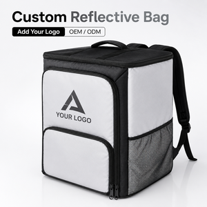 Mochila de Reparto Aislada Personalizada OEM ODM, Bolsa Térmica para Alimentos de Gran Capacidad, Bolsa de Transporte Reflectante con Logotipo - Product Image 3