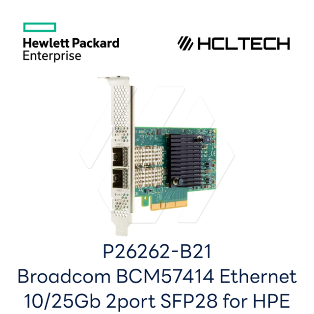 P26262-B21 Broadcom BCM57414 Ethernet 10/25Gb 2-port SFP28 Adapter for HPE