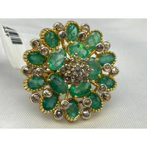 Nouvelle bague en émeraude de luxe, très vendue, en argent sterling 925, cadeau pour fête, mariage, fiançailles, cérémonies religieuses, événements - Product Image 4