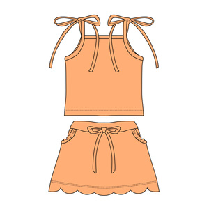 GSSO3910 Conjunto Infantil Personalizado para Niña Activa, Negro con Estampado Sólido, Sin Mangas, con Volantes, Venta al Por Mayor - Product Image 5