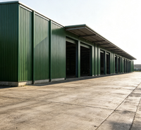 Entrepôt préfabriqué durable en structure légère d'acier, atelier, stockage commercial, découpe et pliage sur mesure, construction industrielle