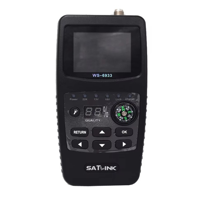 Original Satlink WS 6933 Digital Satellite Finder DVB-S2 Satfinder 2.1 Inch LCD Display FTA C&KU WS 6933 WS6933 DVB S2 Sat Meter