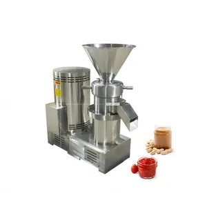 Máquina comercial industrial de fazer manteiga de amendoim e molho de tomate, ketchup, pasta de leite e nozes