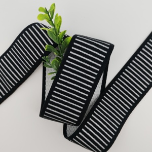 Cinta elástica plegable de nailon de color liso para ropa, accesorios de costura al por mayor para prendas de vestir, ropa interior y el hogar. - Product Image 1