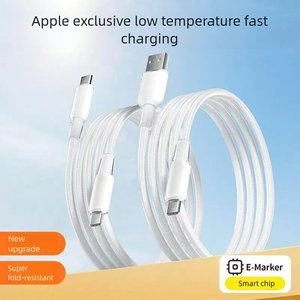 Ice Proof Anti Oxidant Silicone+E-Marker Smart Chip+Original Interface+Bend Resistant CarPlay+CarLife Fast Charging Data <b>Cable</b> - Product Image 2