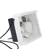 Ventilateur extracteur de salle de bain 4 pouces, 12 pales rotatives, 12W, faible bruit, alimentation CA, garantie 2 ans, usage domestique/hôtelier/commercial