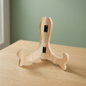Soporte de Exhibición Plegable Moderno de Madera Zrosy ZR-98, Resistente y Ligero, para Marcos de Fotos Cuadrados, Reutilizable para Fiestas - Product Image 2