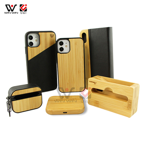 Étui de protection en bois naturel pour écouteurs, <span class=keywords><strong>accessoire</strong></span> pour Mobile, lot de <span class=keywords><strong>12</strong></span> pièces - Product Image 3