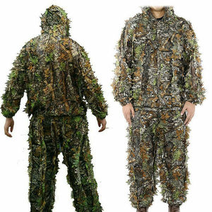 Jaime Tuta Ghillie Mimetica 3D Foglie Woodland per Esterni Kit Mimetico 100% Poliestere Taglia M-XXL per Caccia e Birdwatching - Product Image 3