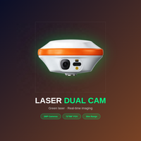 Récepteur GNSS RTK laser GEORISE R20L en gros pour levés topographiques, personnalisé, 1408 canaux, avec IMU, double caméra inclinable et projection de scène réelle en réalité augmentée