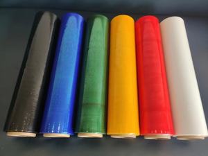 Rollo de película manual LLDPE al por mayor, envoltura elástica, rollo de película de palet PE 23mic, 50cm, 30cm de ancho, 300m de longitud, logotipo de embalaje soluble en agua - Product Image 3