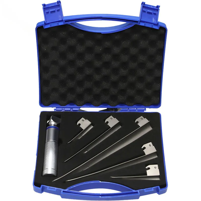 High Quality Stainless Steel Vet Emergency Apparatus Veterinary Light Bulb Anesthesia Laryngoscope for Pet Hospital