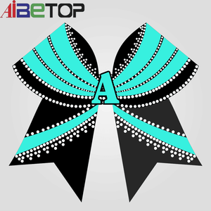 <strong>Custom</strong> Cheerleading <strong>Bows</strong> <strong>Custom</strong> Logo AB Rhinestones Factory Price Fast Delivery <strong>Cheer</strong> <strong>Bows</strong> - Product Image 1
