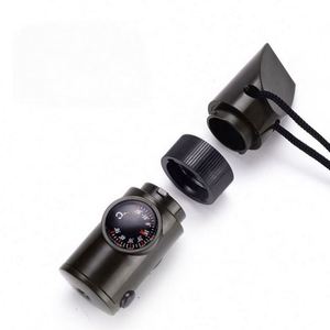Sifflet de survie extérieur étanche personnalisé à décibels élevés avec boussole, lampe torche LED, réflecteur et cordon pour le camping et les activités de printemps - Product Image 2
