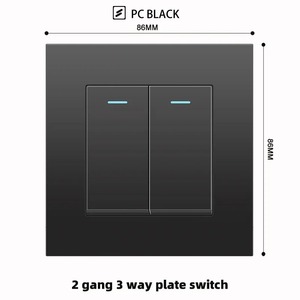 Chất lượng cao EU tiêu chuẩn Class 86 loại đen PC Bảng điều chỉnh Đức tường điện chuyển đổi ổ cắm với <span class=keywords><strong>2</strong></span> cổng <span class=keywords><strong>USB</strong></span> - Product Image 3