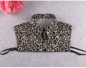 Cuello Falso Decorativo para Sudadera de Mujer, Estilo Coreano, Versátil, con Estampado de Leopardo, Marca Mairun, Casual - Product Image 5