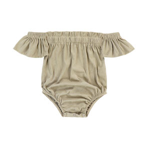 Combinaison à épaules dénudées pour fille, body pour petite fille, vêtements pour bébé en gros - Product Image 6