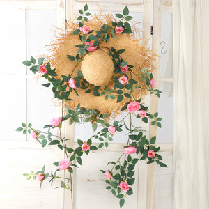 Guirnaldas de Peonías Artificiales, Flores de Plástico Rosadas, Decoración de Interiores para Bodas, Guirnalda Colgante para Techo y Pared - Product Image 6