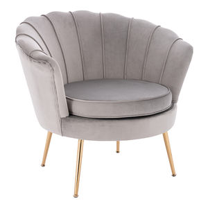 High Quality Modern Elegant Soft <strong>Flower</strong> Golden Leg Armchair Oversized Accent <strong>Arm</strong> <strong>Chair</strong> - Product Image 1