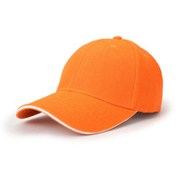 Gorras de Béisbol Personalizadas con Logotipo Bordado, Gorras de Papá con Visera Tipo Sandwich, de Algodón, Unisex, Lisas, de 6 Paneles, Deportivas, Ajustables