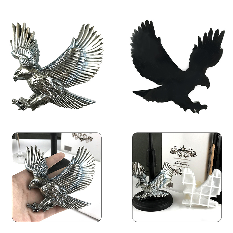 Eagle Silicone Mold For Resin Crafts – Coaster & Pendant Mold With Forest Scene – DIY Sculpture & Wall Art Making - View #10