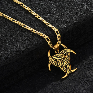 Collar de Estilo Europeo Americano, Nuevo Collar Coreano con Cuentas de Tungsteno, Cadena con Símbolo Bioquímico <span class=keywords><strong>Nuclear</strong></span>, Colgante para Estudiantes, Hombres <span class=keywords><strong>y</strong></span> Mujeres, Estilo TikTok - Product Image 4