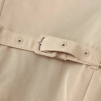 PB&ZA Robe Mini Plissée Nouvelle Mode Été 2024 pour Femmes, Manches Courtes Style Vintage