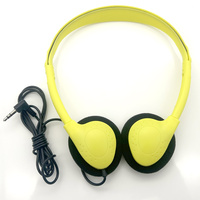 Headphone HESHI Model Populer dengan Headband Berputar 90 Derajat, Headset Pesawat yang Dapat Digunakan Kembali, Headphone Kustom 3.5mm