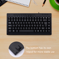 Claviers Pour PC Portable Ultra-mince Ios Windows Anglais Arabe Disposition Filaire Mini Clavier Noir Vente en Gros Bon Marché