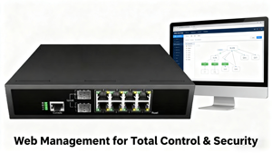 JDT-0802S-L2 8端口千兆托管PoE + 交换机，带2个SFP，120瓦预算，VLAN，业务服务质量闭路电视 - Product Image 5