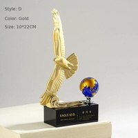 Trofeos de Golf Personalizados de Metal, Cristal, Resina, Aleación de Zinc y Aluminio, de Alta Precisión, Superficie Lisa, para Campeones de Competencia