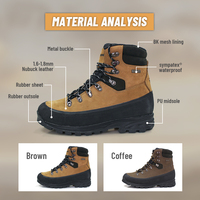Hanagal OEM ODM Bottes de randonnée personnalisées pour hommes Bottes de randonnée tactiques imperméables Bottes d'extérieur