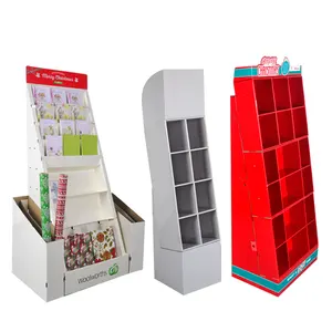 Custom Display Stand, Recyclable Cardboard Book Countertop Display