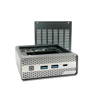 <span class=keywords><strong>Mini</strong></span> PC NAS Quádruplo Núcleo N100 Caixa de Alumínio 4-Bay M.2 NVME SSD 2 * LAN DP Tipo-C USB para Firewall/Roteador de Armazenamento em Nuvem Doméstica