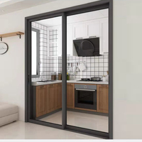 TOMA AS2047 China Australia Estándar Perfil de aluminio Ventanas correderas de doble esmalte Ventanas negras coloniales