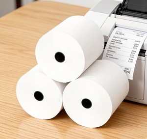 กระดาษม้วนความร้อนสำหรับเครื่อง POS <span class=keywords><strong>ระบบ</strong></span>แคชเชียร์ พิมพ์คมชัด รา<span class=keywords><strong>คา</strong></span>ถูกที่สุด คุณภาพสูง จากโรงงานโดยตรง - Product Image 1