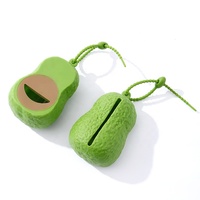 Creatieve avocado-vormige biologisch afbreekbare honden- en kattenpoepzakdispenser, grappig fruitdesign, organizer voor honden- en kattenzakjes, groothandel huisdierbenodigdheden