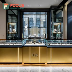 Vitrine de Comptoir en Bois pour Bijouterie Personnalisée, Présentoir Intérieur pour Centre Commercial - Product Image 1