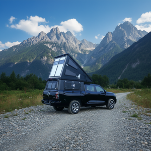 P Show FRP Wedge Hard Shell Rooftop Camper pour SUV Voiture Privée Installation Coque Rigide Quatre Saisons Imperméable Coupe-Vent Rapide Automatique - Product Image 5