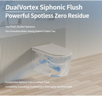 Bathroom Auto Flushing Electric Intelligent Wall-hung Bidet Toilet WC Inodoros Wall Hung Smart Toilet