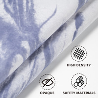 Tapis de salle de bain et ensemble de contour en mousse à mémoire de forme imprimée, motif marbre, décoration, fourniture de marque privée, rideau de douche OEM