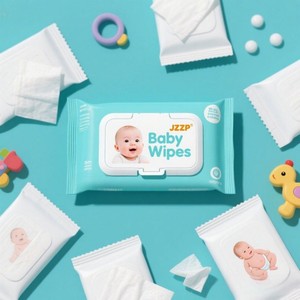 Lingettes personnalisées à l'<span class=keywords><strong>aloe</strong></span> <span class=keywords><strong>vera</strong></span> pour bébé Lingettes nettoyantes naturelles sans odeur et écologiques - Product Image 1