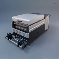 Printer DTF G-Printing 600mm Dual-Head dengan Teknologi Daur Ulang Bubuk Otomatis Tanpa Asap, Hisap Udara Ganda, 21-30ppm untuk Pencetakan Kaos