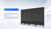 Écran d'affichage LED pliable P2.5 IP65 étanche, résolution 4K, affichage LED portable pour exposition et événements