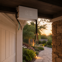 Convertidor de Energía CA-CC HUARON HRES 0-10V con Certificación ETL, Impermeable IP67, Entrada 220V, Salida 12V/24V, 30W-300W, Iluminación LED, Aluminio