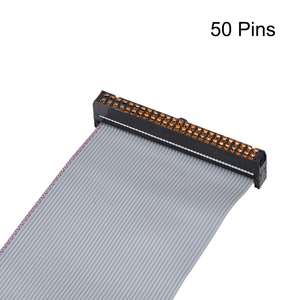 ยูเอ็กซ์เซลล์ ไอดีซีสายริบบิ้นแบบแบน 50 พิน 2.54 มม. ระยะพิทช์ 50 ซม. สีเทา ขั้วต่อ FFC FPC - Product Image 2