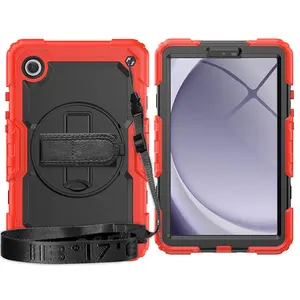 삼성 갤럭시 탭 A9 8.7 인치 SM-X110 SM-X115 휴대 스트랩에 대 한 아이 태블릿 화면 보호 케이스