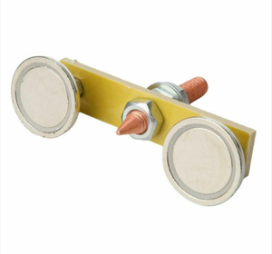 Abrazadera de tierra de soldadura de doble cabezal magnético, abrazadera de soldadura <span class=keywords><strong>magnética</strong></span> pequeña, soporte de tierra, accesorios de herramientas de soldadura electromagnética - Product Image 4