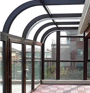 Véranda extérieure préfabriquée directement de l'usine, sur mesure, avec pont indépendant en aluminium, pour villa, salle ensoleillée - Product Image 4