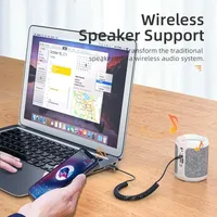 Récepteur audio Bluetooth pour voiture, dongle Bluetooth 5.0, transmission USB vers prise jack 3,5 mm, kit mains libres